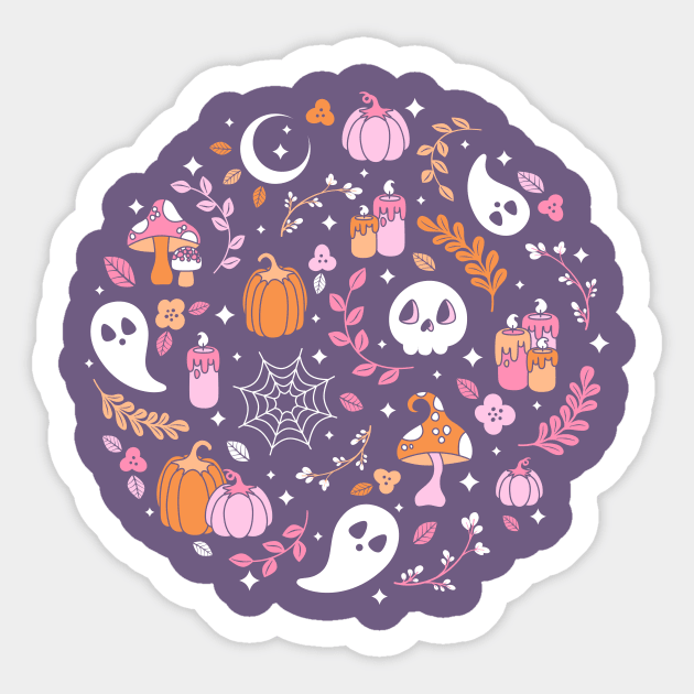 Happy Haunts Sticker by Kimberly Sterling